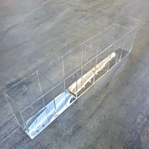 Factory and Custom Wall-Mount or Tabletop Large Brochure Holder Clear Acrylic 6-Slot Brochure Document Pamphlet Display Holder