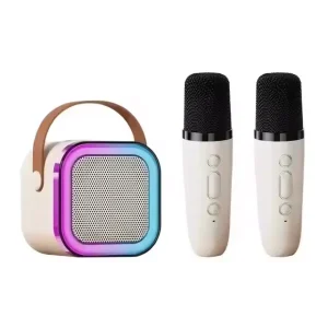 Fashion K12 Kid Toy Sound Bar Mini Portable Out Door KTV Home Party BT Karaoke Player Wireless Speaker with Microphone