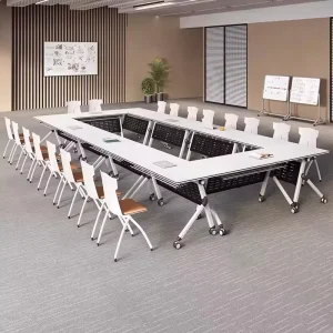 Fast Delivery Folding Training Desk with Flip-Top Design for Conference Meetings