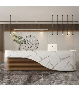 Faux Stone Reception Counter Table