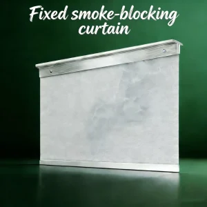 Fire-Resistant Smoke-Proof Flame-Retardant Glass Fibre Curtain for Supermarkets, Schools, and Dining Areas
