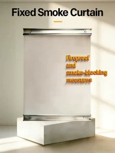 Fire Retardant Insulated Thermal Door Curtain Smoke-Blocking Barrier for Underground Garages