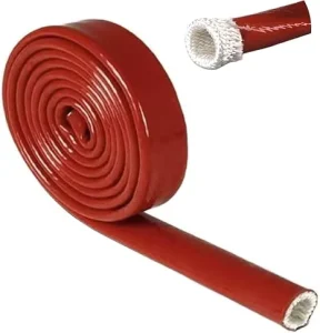 Fire resistant Insulated Fireproof Silicone Sleeve for Wires Hoses Cables Tubing and Electrical Components