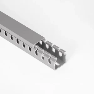 Fireproof 20X20mm PVC Cable Trunking Electrical Conduit Wiring Duct UV Resistant Customizable Plastic Canaleta