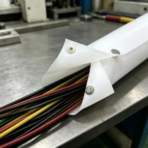 Fireproof Corrosion-Resistant Waterproof PTFE Polyamide Wire Insulation Button Cable Protector Sleeve