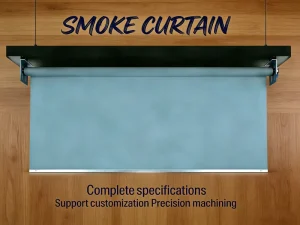Fireproof Thermal Smoke Barrier Curtain, Insulated Mobile Smoke-Blocking Fabric