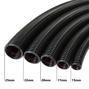 Flame Retardant 10mm Corrugated Flexible Nylon Conduit Pipes PA Material Wiring Conduits and Fittings