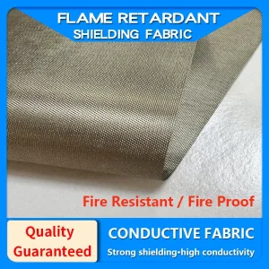 Flame-Retardant Conductive Fiberglass Fabric for EMI and RFID Shielding, Anti-Radiation Signal-Blocking Cloth