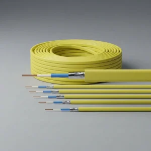 Flame Retardant Industrial Copper FEP Insulation 2-Core Stainless Steel Encapsulated Conduit Cable for Waterproof Snow Melting