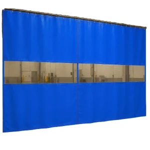 Flame Retardant Waterproof Ripstop Tricot Eco-Friendly Windproof Nonwoven PVC Car Spray Booth Curtains for Welding