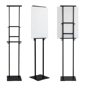 Flat-Bottomed Extendable Mobile Floor-Standing Poster Display Stand