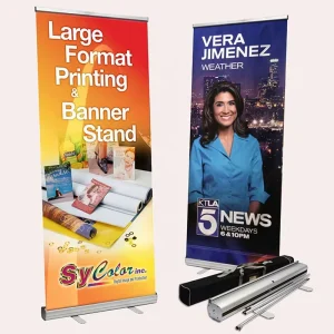 Flex Banner Roll up Stand Exhibit Display Custom Single Side Rolls up Banner Kakemono Aluminum Retractable Roll up Banners Stand