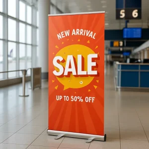Flex Retractable Roll-Up Banner 80 x 200 cm