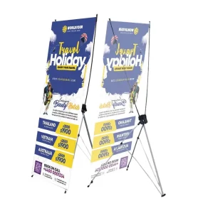 Flexible Outdoor Advertising Display Yilabao Trade Exhibition Equipment X Stand Banner Rack Mall Wedding Exhibition