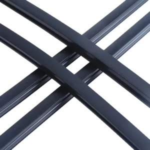 Flexible Silicone D-Profile Anti-Collision Strip and Rubber Seal for Cabinets, Machinery, and Equipment