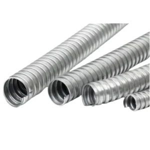 Flexible Steel Conduit 1/4 in Fire-Resistant -40 to +200 Wire Tube for Residential and Commercial Use