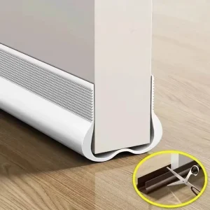 Flexible Under-Door Draft Stopper and Weather Sealing Strip