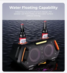 Floating Pool Speaker Waterproof Bluetooth Speaker with LED Portable Outdoor Shower & Party Speaker Speaker Alternative