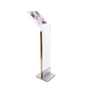 Floor Standing Acrylic A3 Poster Display Holder Stand Display Rack for Hotel Stores Exhibition