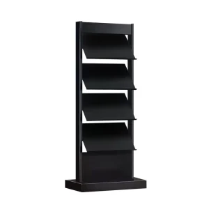 Floor-Standing Brochure Display Rack Upright Contract Display Stand for Brochures and Newspapers
