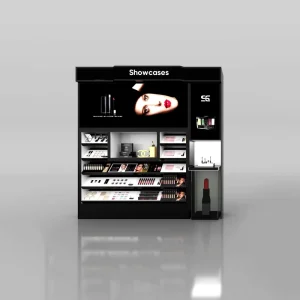 Floor Standing Cosmetic Display Showcase With LED Lighting for Retail Store