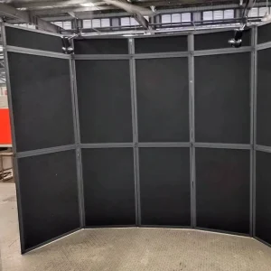 Floor Standing Display Portable Aluminum Frame Exhibition Folding Wall Panel Advertising Display