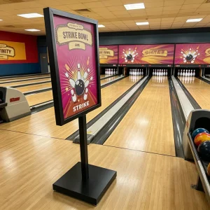 Floor-Standing KT Board Sign Holder, Adjustable Poster Stand, Rust-Resistant Finish