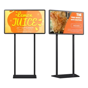 Floor Standing Kiosk Menu Board Vertical Lcd Advertising Screen for Sale Digital Advertising Screens Shop Window Display