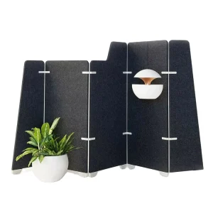 Floor Standing Office Polyester Acoustic Space Divider Social Distancing Screen Partitions