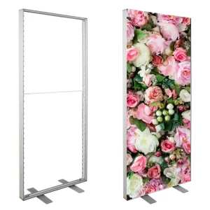 Floor-Standing SEG Aluminum Profile Fabric Panel LED Display Stand Sign