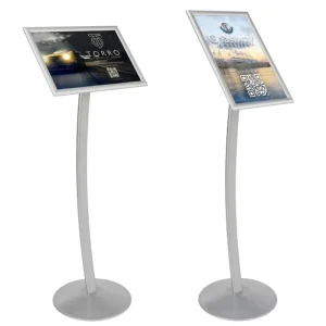 Floor-Standing Sign Stand for 11 x 17 Inch Posters with Poster Frame