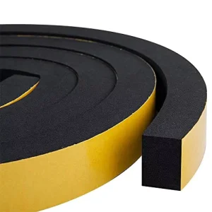 Foam Weather Stripping 2 Rolls 1 Inch Wide x 3/4 Inch Thick 13 Feet Long for Doors and Automotive Use