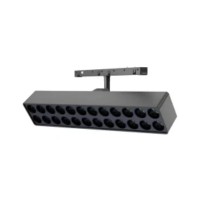 Foldable 24W Double-Row Grille Fill Light with Direction Adjustment for Offices and Exhibition Halls
