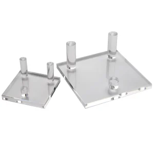 Foldable Acrylic Display Rack 6.5 x 6.5 cm Crystal Stand for Minerals and Stones PMMA