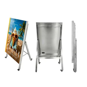 Foldable LED IP65 Waterproof Text Display Screen Portable Floor Standing Movable Poster