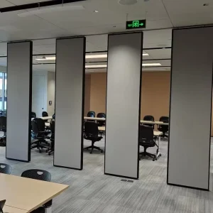 Foldable Modular Sound Insulation Mobile Partition Screen for Gym Hotel Banquet Hall with Ceiling Track