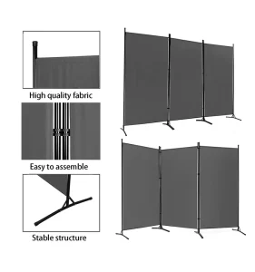 Foldable Partition Wall Infectious Disease Barrier Movable Hospital Room Divider