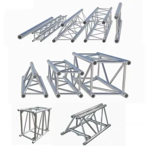 Foldable Portable Aluminum Alloy Lighting Roof Truss System with Spigot Fitting for Concert Stage Lighting