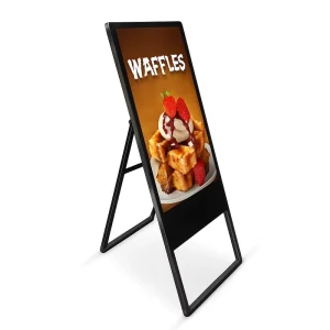 Foldable Portable LCD Advertising Poster Display Floor Stand