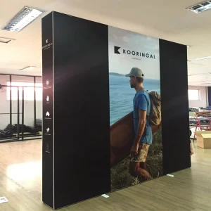 Foldable SEG Pop-up Tension Fabric Modular Display Stand, Tool-free, 8ft/10ft, Portable Reusable