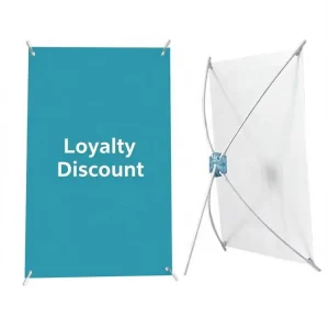 Foldable Tabletop A3 A4 X Frame Banner Display Stand for Advertising