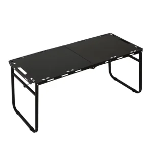 Foldable Tactical Lightweight Carbon Steel Outdoor Camping Table Waterproof Portable for 2-6 People