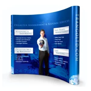 Foldable Trade Show Backdrop Wall Pop-Up Banner Display Stand