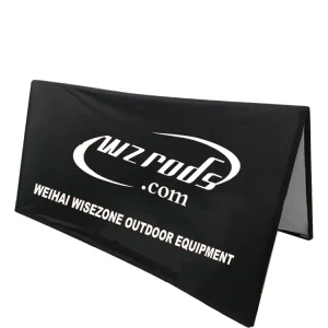 Foldable Triangle 6ft A-Frame Sign Pop-Up Banner Stand for Sports Events