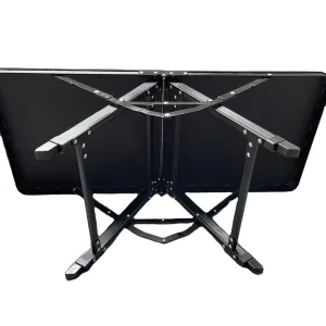 Folding Camping Table, Adjustable-Height Aluminum Table with Lightweight Portable Indoor Outdoor Design