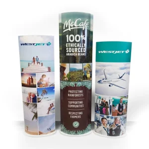 Folding Cardboard Pop-Up Totem Display Stand
