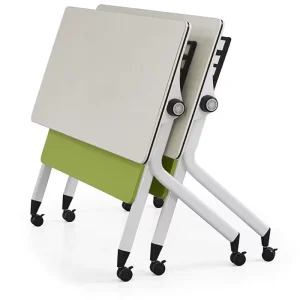 Folding Conference Table Multifunctional Desk Combination Office Desk Folding Training Table Modern Movable Splicing Folding