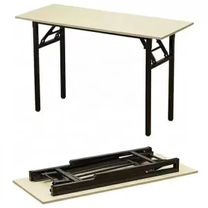 Folding Conference Table with Stainless Steel Legs for Hotels and Banquet Halls