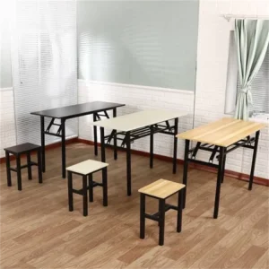 Folding Metal Conference Table for School, Office, Home, Dining, and Hotel Use