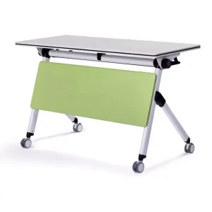 Folding Metal Conference Training Table with Wheels